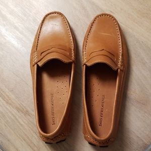 Leather driving moccasins